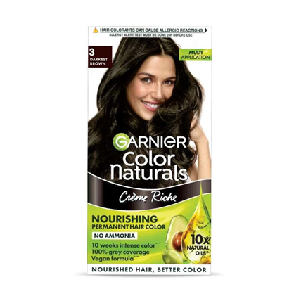 Garnier Hair Colour Naturals Darkest Brown 3